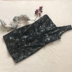 NEW black with silver and gold accent dress.